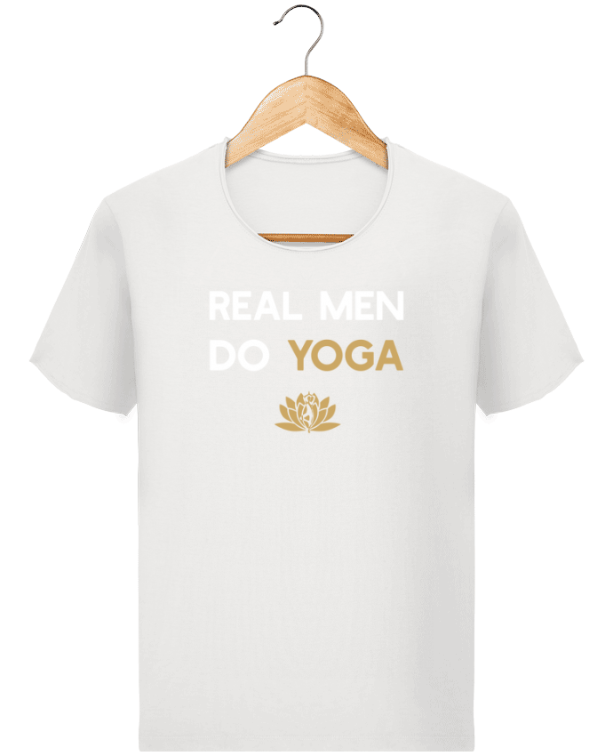  T-shirt Homme vintage Real men do yoga par Original t-shirt