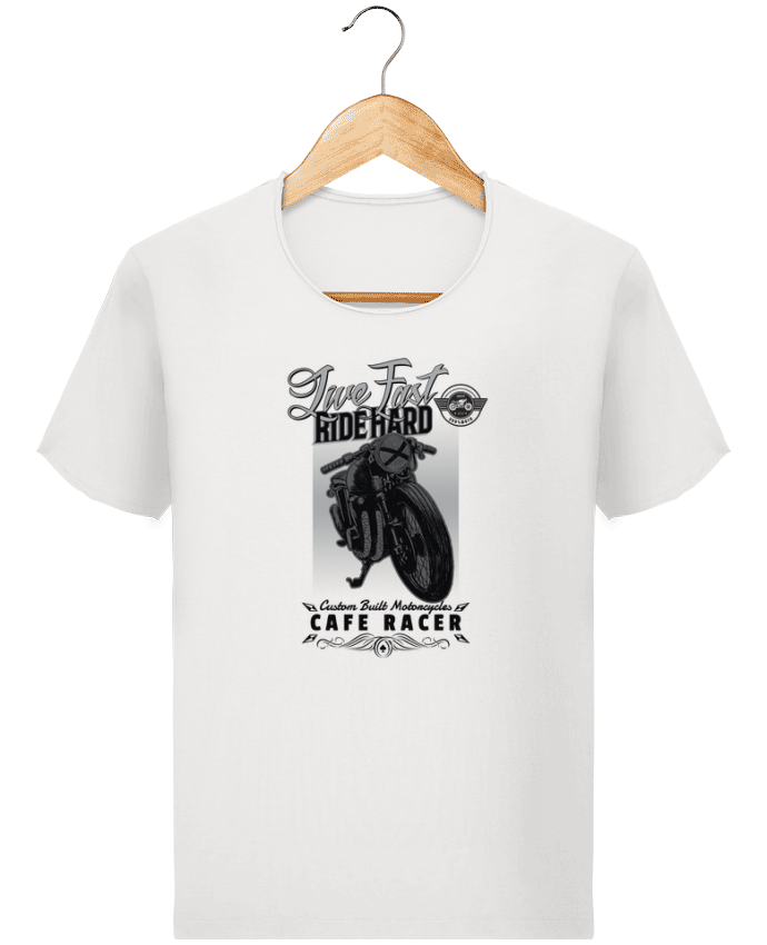  T-shirt Homme vintage Ride hard moto design par Original t-shirt