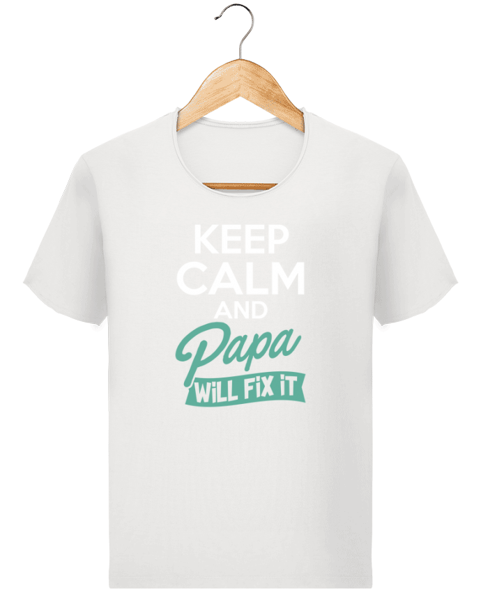  T-shirt Homme vintage Keep calm Papa par Original t-shirt