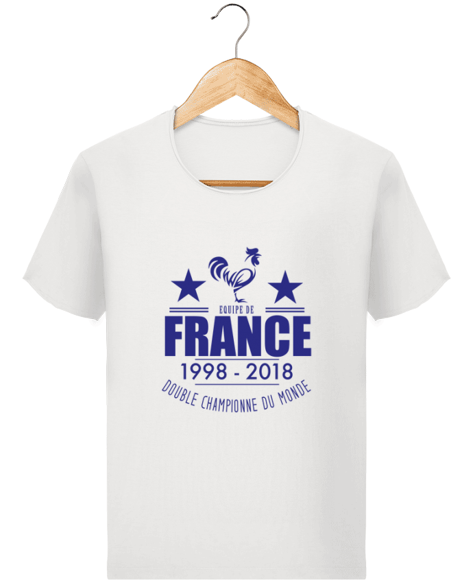 T-shirt Men Stanley Imagines Vintage Equipe de france double championne du monde by Yazz