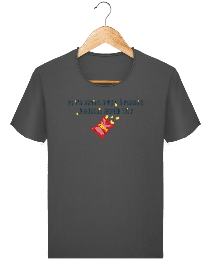 T-shirt Men Stanley Imagines Vintage Manger la bouche fermée Citation Dikkenek by tunetoo