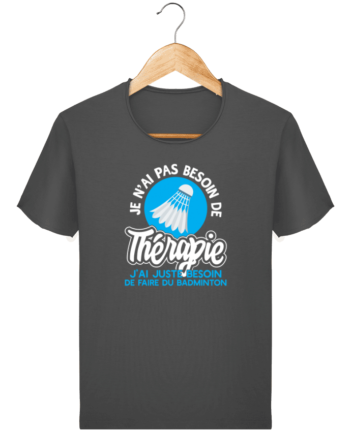  T-shirt Homme vintage Thérapie badminton par Original t-shirt