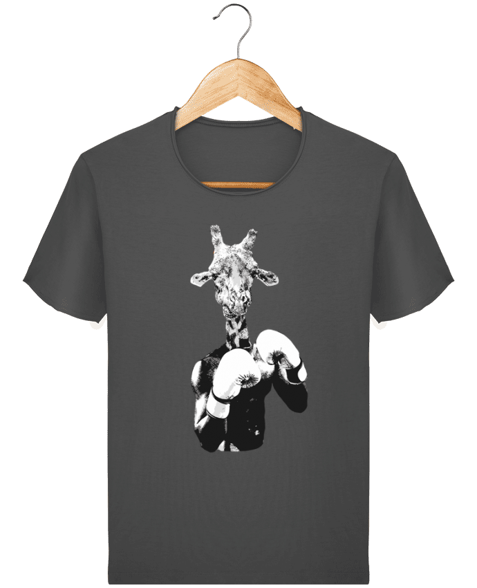  T-shirt Homme vintage Girafe boxe par justsayin