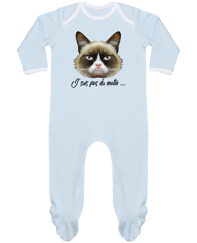 Body Pyjama Bébé je suis pas du matin par DesignMe