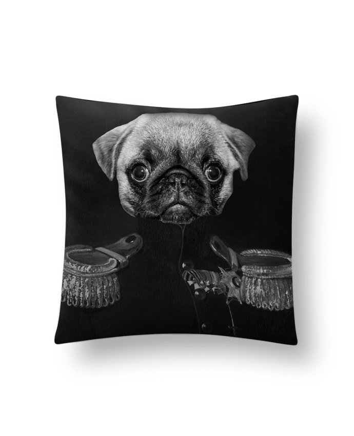 Cushion suede touch 45 x 45 cm Chien soldat by Les Caprices de Filles