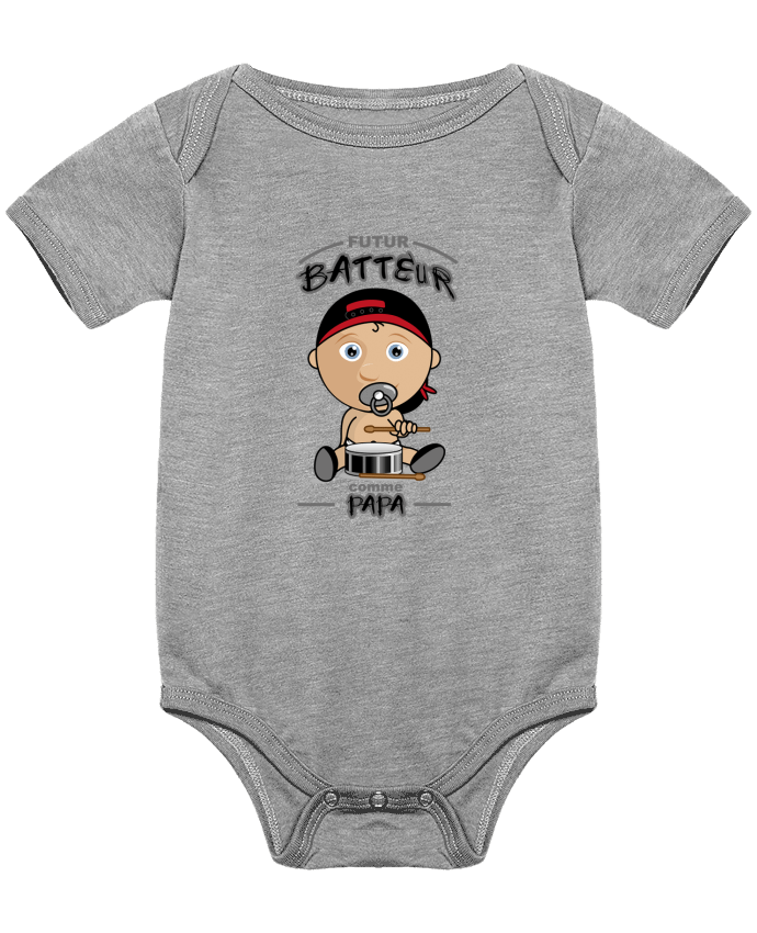 Baby Body Futur batteur comme papa by GraphiCK-Kids