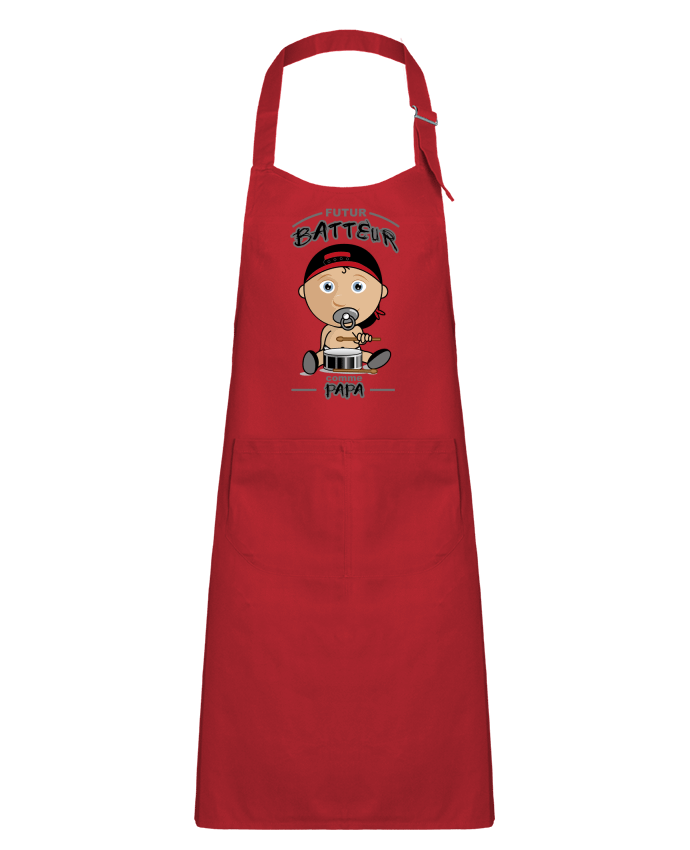 Kids chef pocket apron Futur batteur comme papa by GraphiCK-Kids