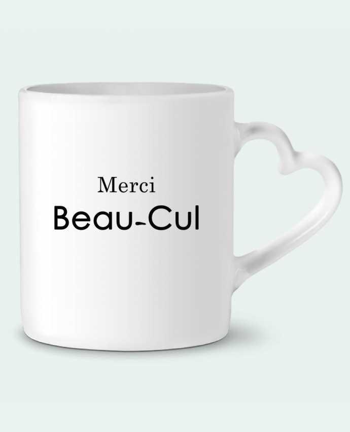 Mug Heart Merci Beau-cul by tunetoo