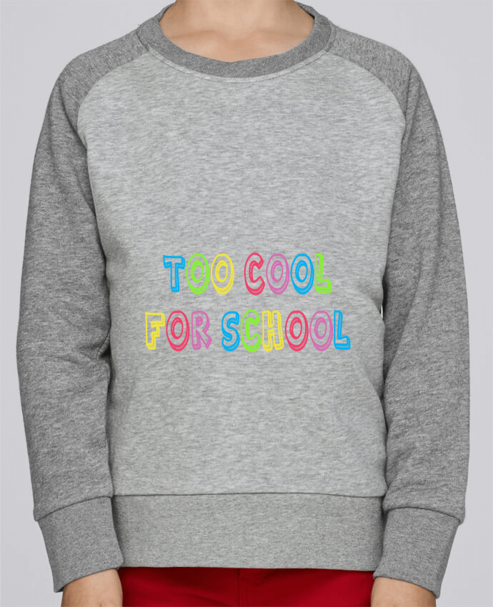 Sweatshirt Kids Round Neck Stanley Mini Contrast Too cool for school by tunetoo