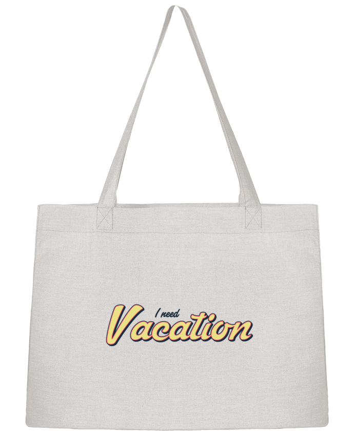 Shopping tote bag Stanley Stella I need vacation by tunetoo