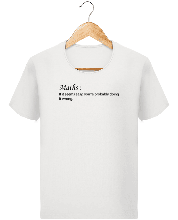  T-shirt Homme vintage Maths definition par tunetoo