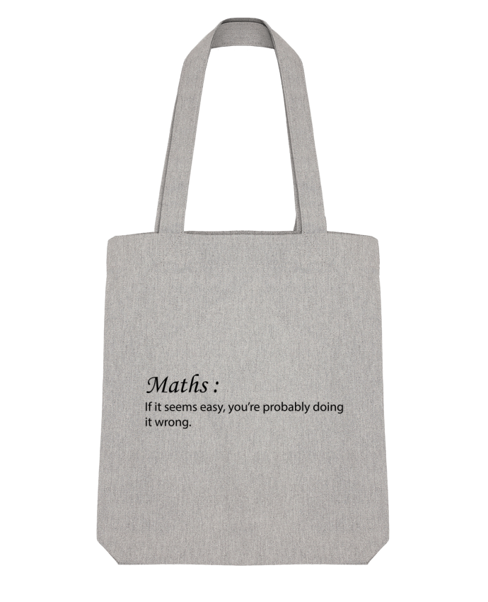 Tote Bag Stanley Stella Maths definition par tunetoo 