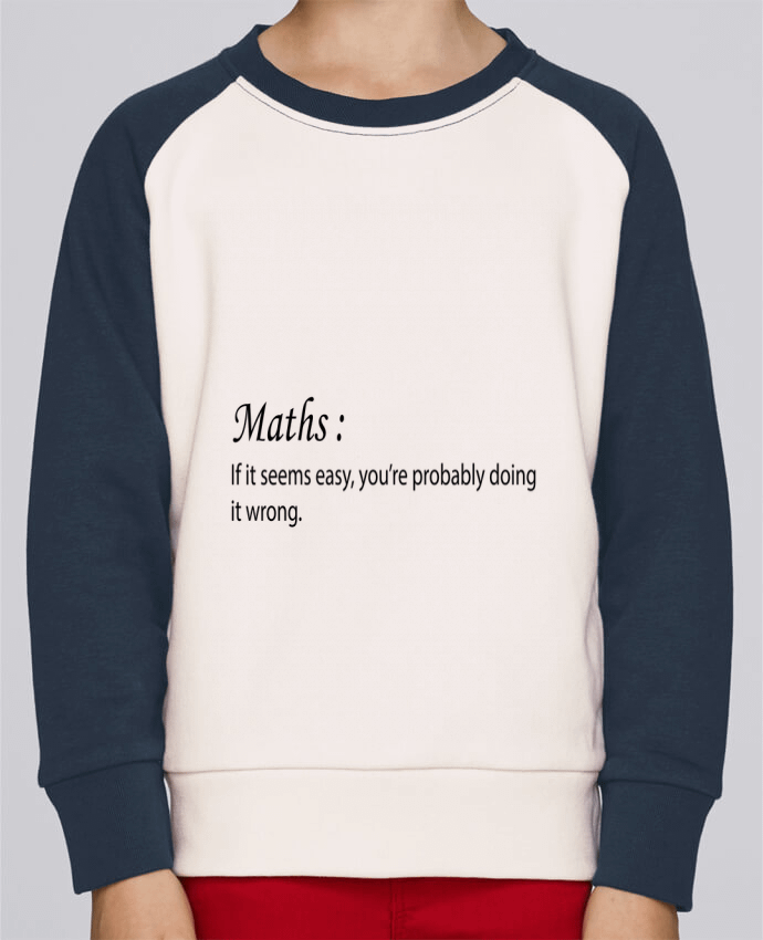 Sweat baseball enfant Maths definition par tunetoo