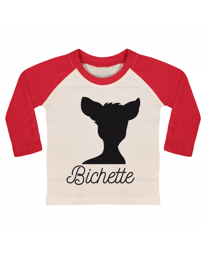Tee-shirt Bébé Baseball ML Bichette par FRENCHUP-MAYO