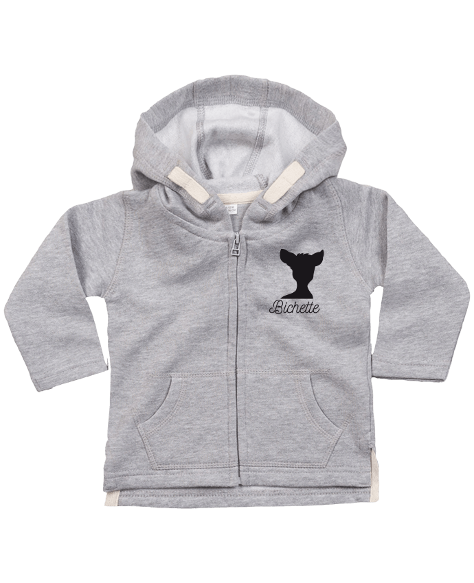 Hoddie with zip for baby Bichette by FRENCHUP-MAYO