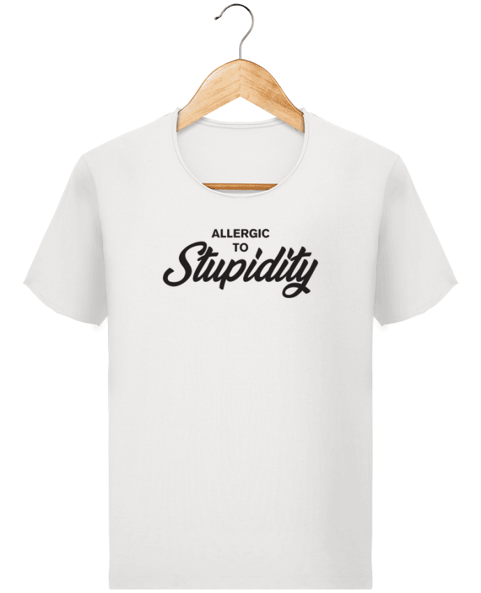  T-shirt Homme vintage Allergic to stupidity par tunetoo