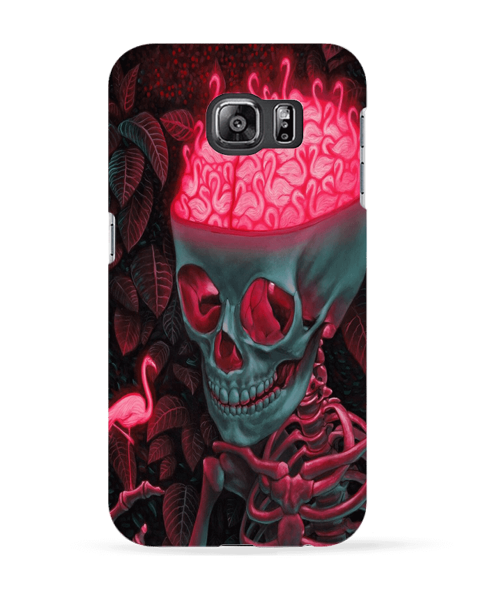 Case 3D Samsung Galaxy S6 skull and flamingo - OctaveP