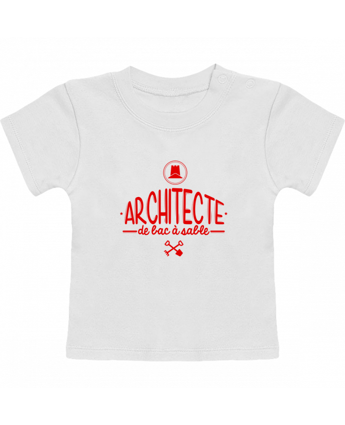 T-Shirt Baby Short Sleeve Architecte de Bac à Sable manches courtes du designer PTIT MYTHO
