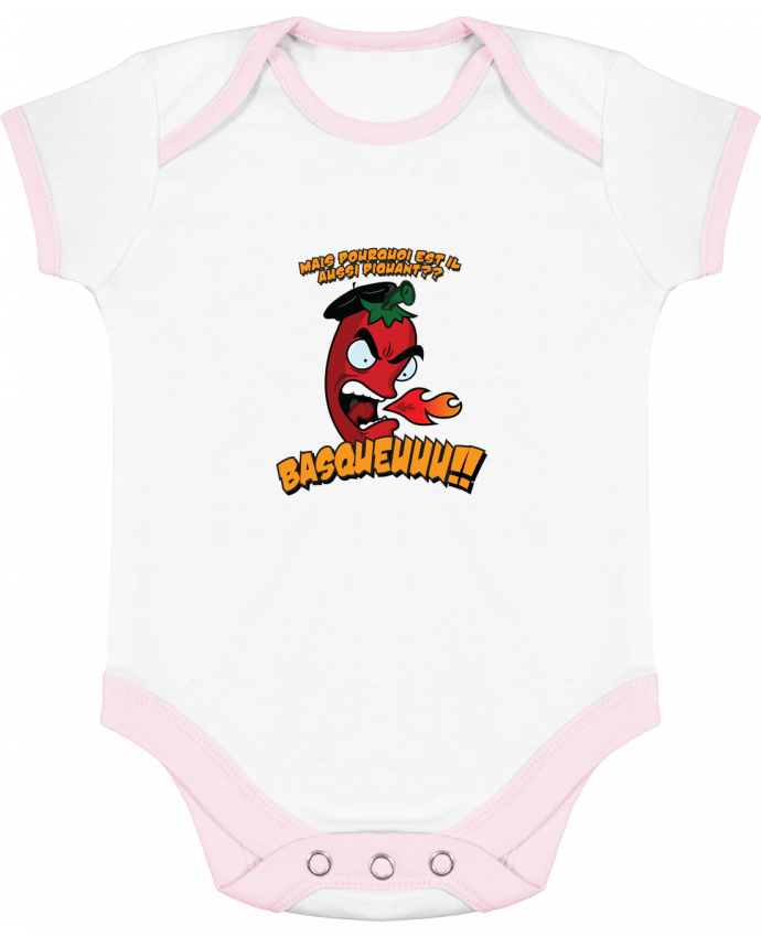 Body Bebé Contraste PIMENT BASQUE por PTIT MYTHO
