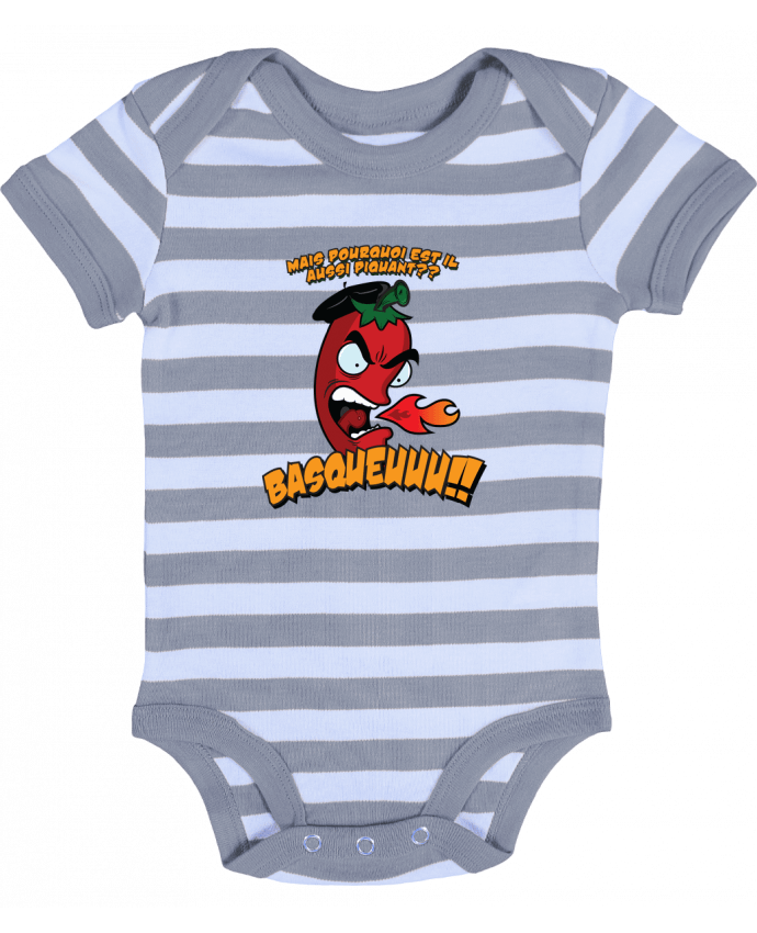 Baby Body striped PIMENT BASQUE - PTIT MYTHO