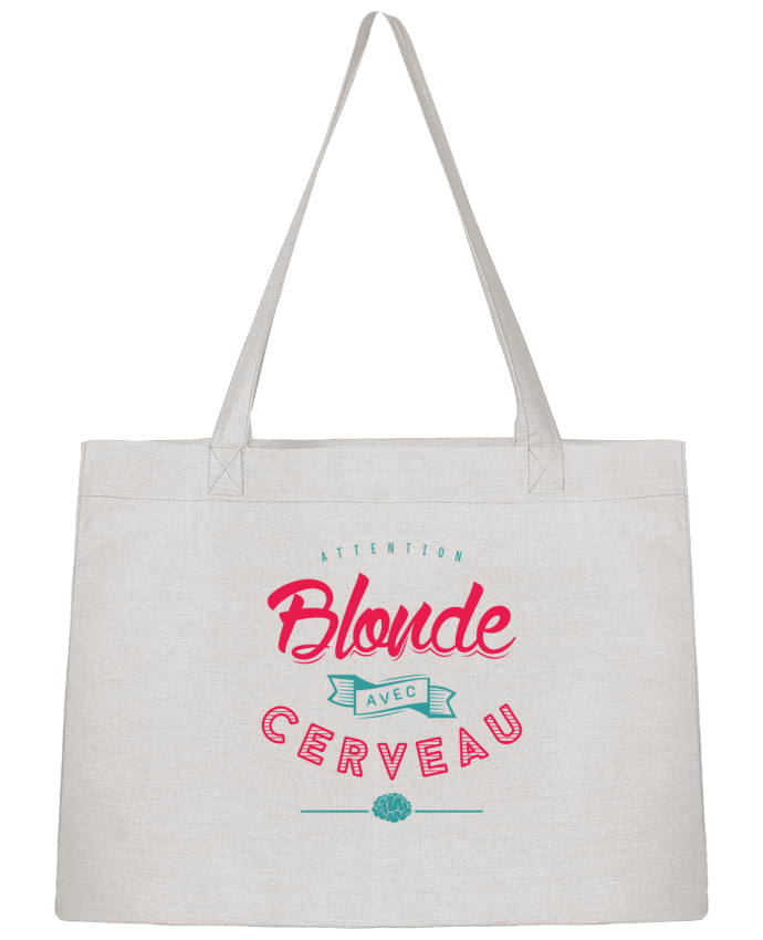 Sac Shopping BLONDE AVEC CERVEAU par PTIT MYTHO