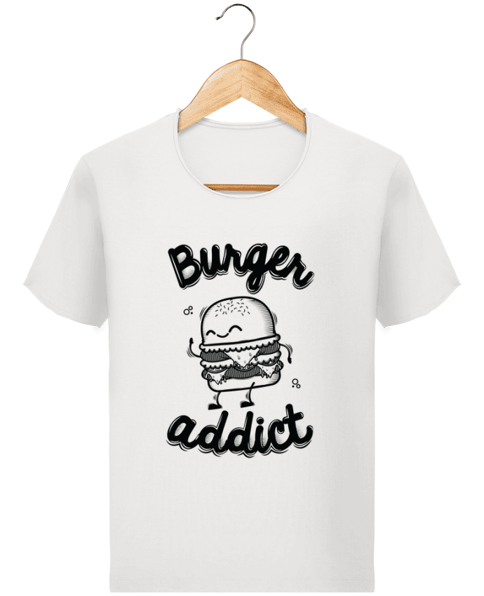 T-shirt Men Stanley Imagines Vintage BURGER ADDICT by PTIT MYTHO