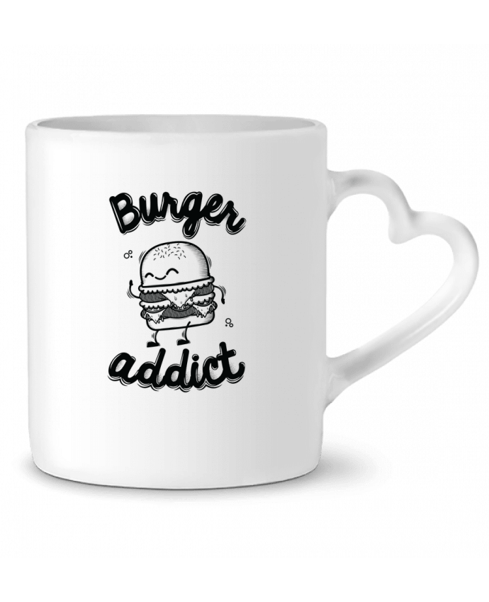 Mug coeur BURGER ADDICT par PTIT MYTHO