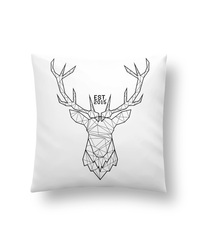 Cushion synthetic soft 45 x 45 cm CERF GRAPHIQUE by PTIT MYTHO