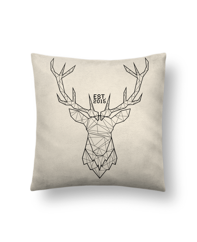 Cushion suede touch 45 x 45 cm CERF GRAPHIQUE by PTIT MYTHO