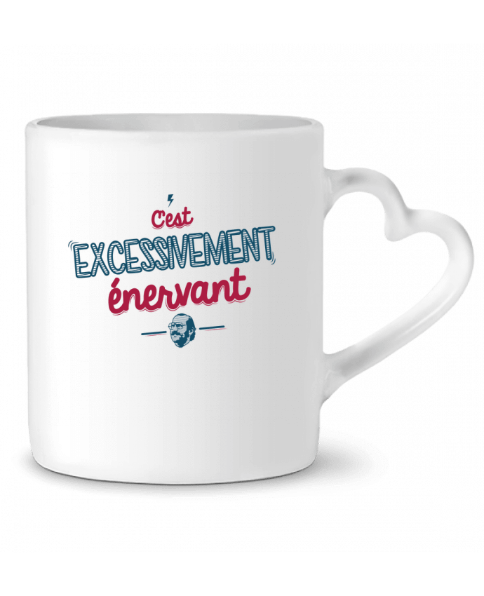 Mug coeur C'EST  EXCESSIVEMENT ENERVANT par PTIT MYTHO