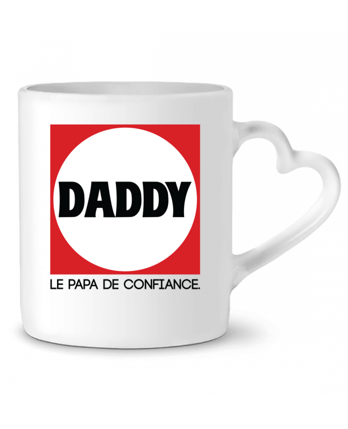 Mug coeur DADDY LE PAPA DE CONFIANCE par PTIT MYTHO