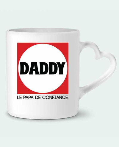 Mug coeur DADDY LE PAPA DE CONFIANCE par PTIT MYTHO