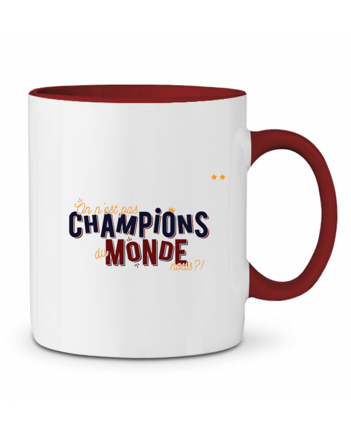 Two-tone Ceramic Mug CHAMPIONS DU MONDE PTIT MYTHO