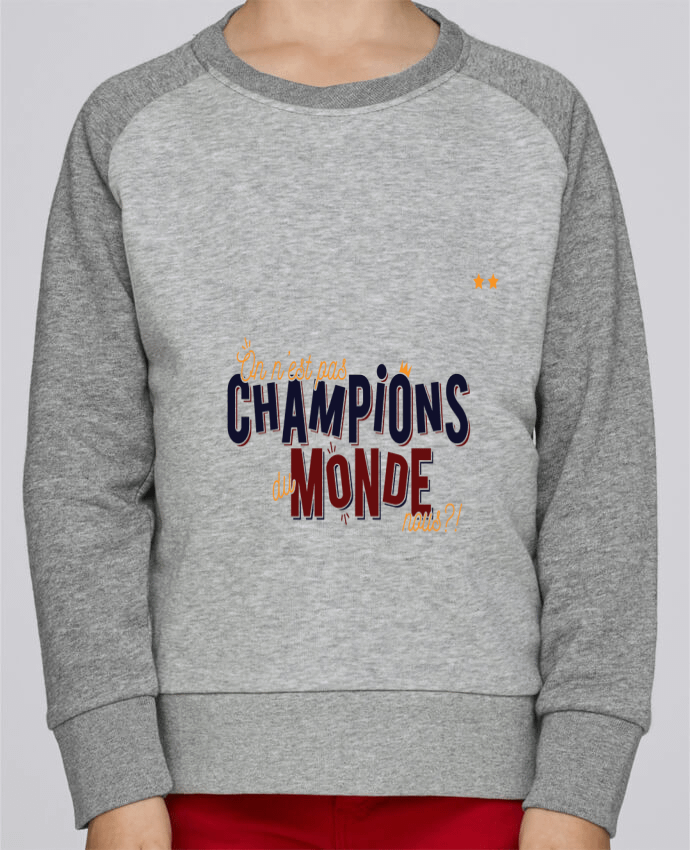 Sweatshirt Kids Round Neck Stanley Mini Contrast CHAMPIONS DU MONDE by PTIT MYTHO