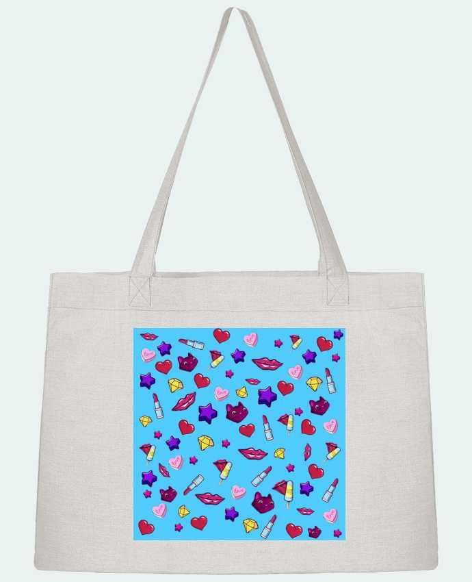 Shopping tote bag Stanley Stella Fashion Girl - Digital Pattern 1 by inchauspe