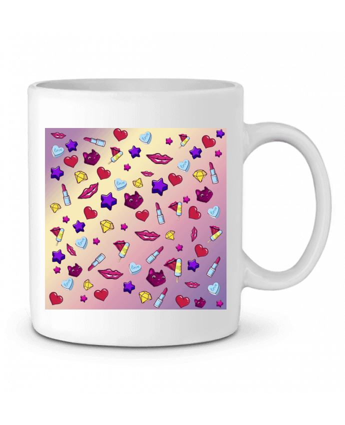 Taza Cerámica Fashion Girl - Digital Pattern 1 por inchauspe