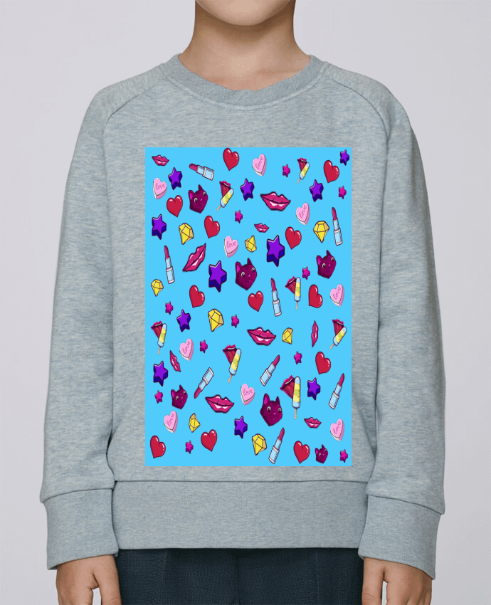 Sweatshirt Kids round neck Stanley Mini Scouts Fashion Girl - Digital Pattern 1 by inchauspe