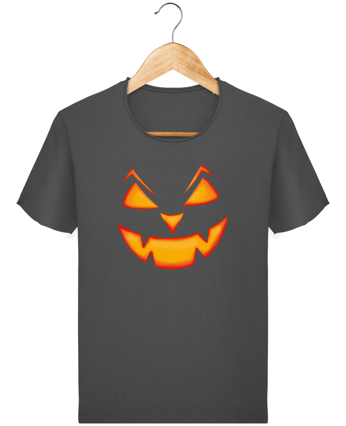  T-shirt Homme vintage Halloween pumpkin face par tunetoo