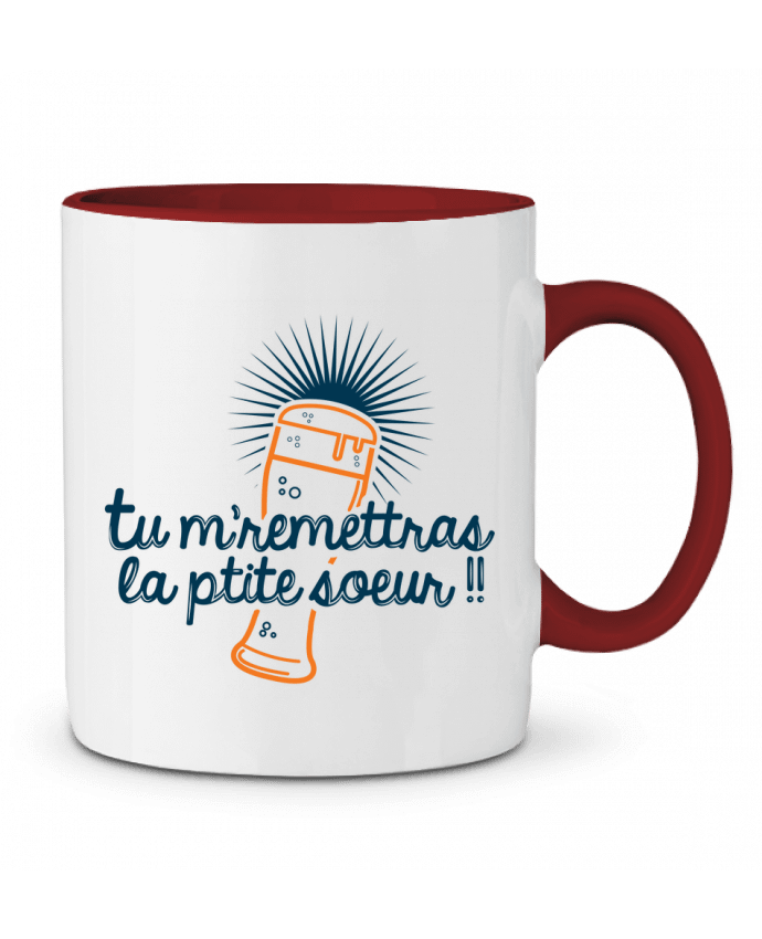 Mug bicolore La ptite soeur PTIT MYTHO
