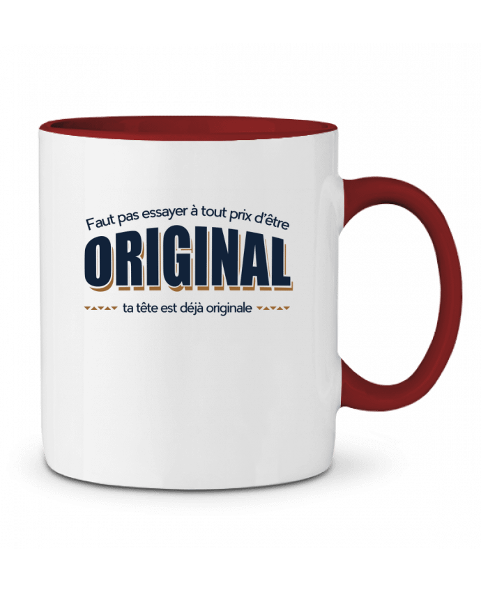 Mug bicolore Réplique JC Dikkenek PTIT MYTHO