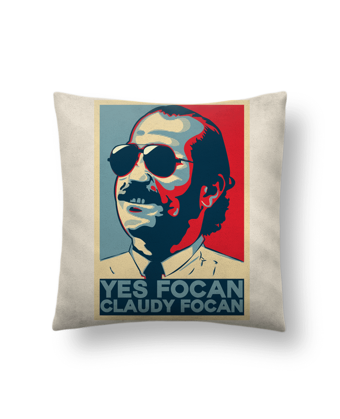 Coussin suédine Yes Focan par PTIT MYTHO