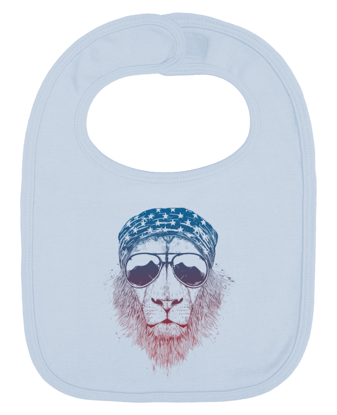 Bavoir bébé uni Wild lion par Balàzs Solti