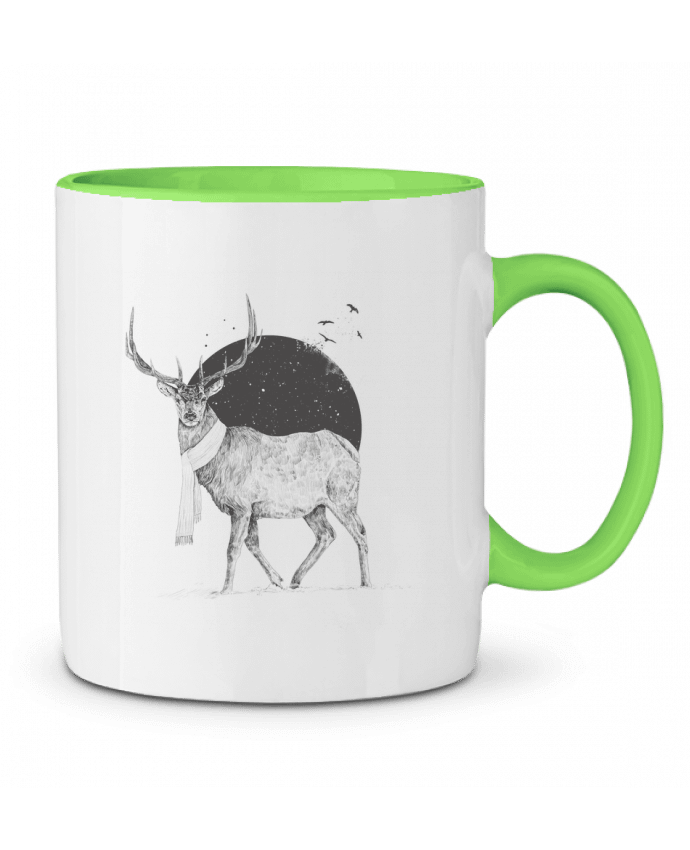 Two-tone Ceramic Mug Winter is all around Balàzs Solti