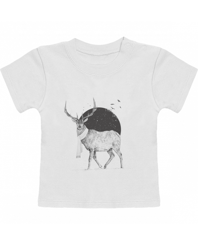 T-shirt bébé Winter is all around manches courtes du designer Balàzs Solti
