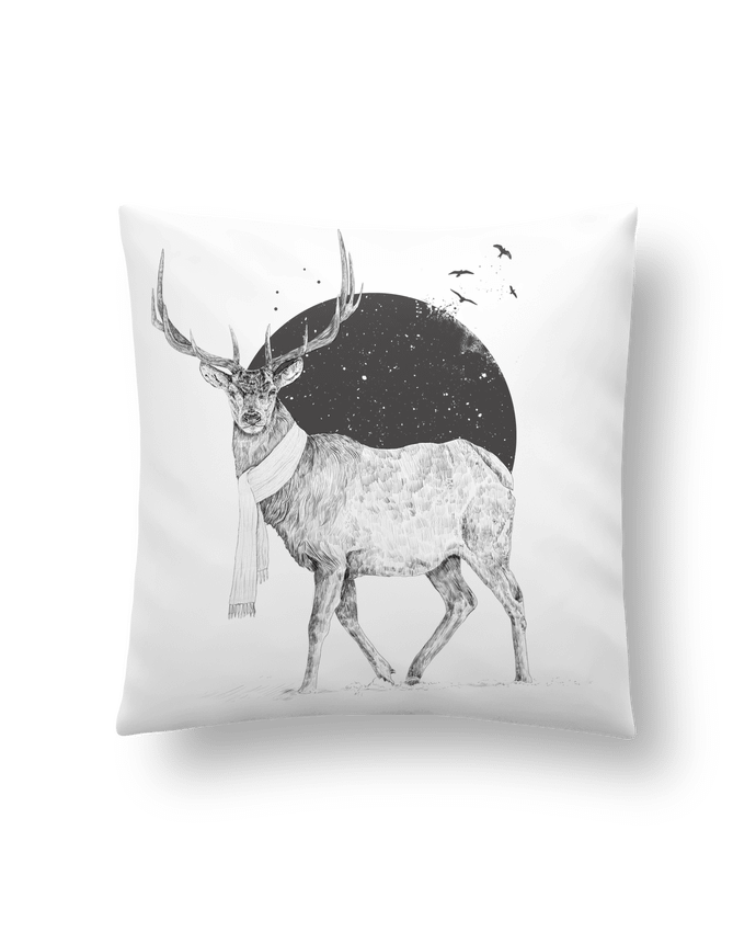 Cushion synthetic soft 45 x 45 cm Winter is all around by Balàzs Solti
