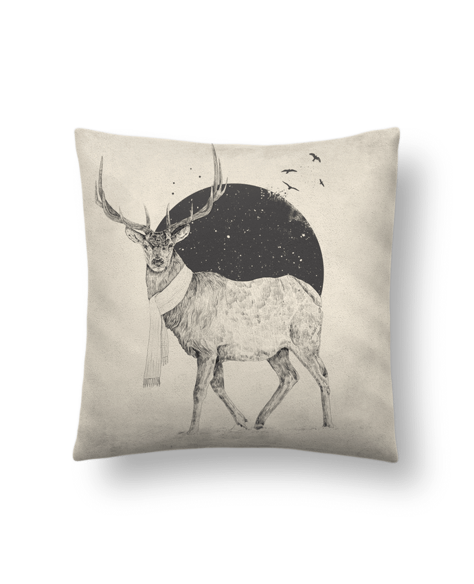 Cushion suede touch 45 x 45 cm Winter is all around by Balàzs Solti