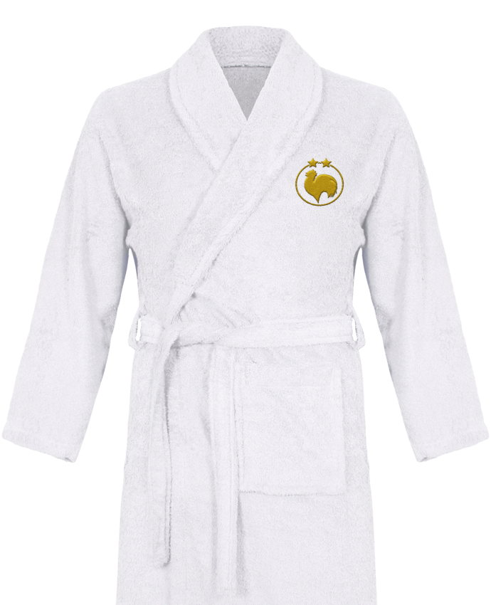 Peignoir éponge premium Champion 2 étoiles brodé par  tunetoo 
