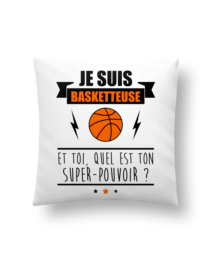 Cojín Sintético Suave 45 x 45 cm Je suis basketteuse et toi, quel est ton super-pouvoir ? por Benichan