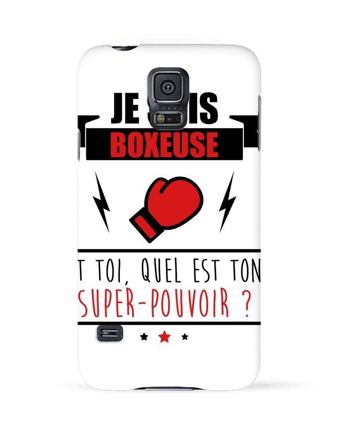 Coque Samsung Galaxy S5 Je suis boxeuse et toi, quel est ton super-pouvoir ? par Benichan