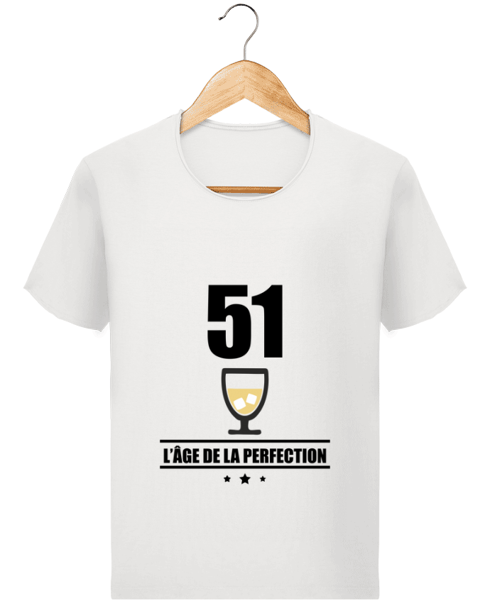 Camiseta Hombre Stanley Imagine Vintage 51 ans, âge de la perfection, pastis, anniversaire por Benichan